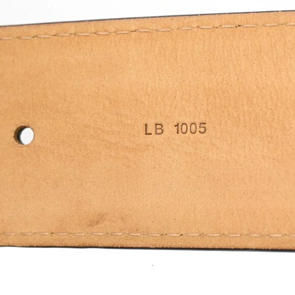 LOUIS VUITTON Ceinture Jeans Belt 85 34 Leather Black Silver Spain M6812 36KB399 - Picture 13 of 13